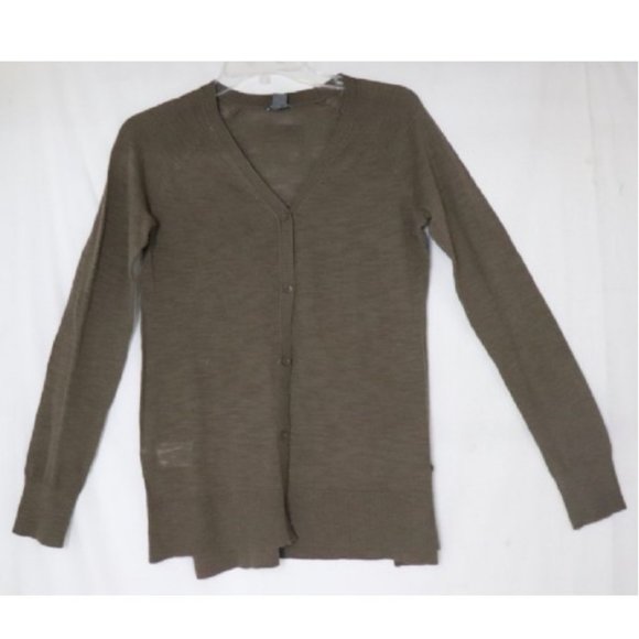 Eddie Bauer Sweaters - Eddie Bauer Seaspun Fossil Cardigan L NWT